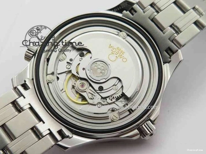 0227 Seamaster 300M SS MK 1:1 Best Edition Black Dial Ceramic Bezel On SS Bracelet A TopPick 8177